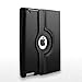 RUBAN Case Compatible with iPad 2 3 4 (Old Model) 9.7 inch Tablet, 360 Degree Rotating Automatic Wake/Sleep Stand Case with Screen Protector - Black