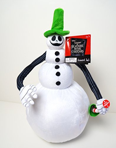 Animated Jack Skellington Snowman - Disney Tim Burton's The Nightmare Before Christmas