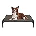 Veehoo Cooling Elevated Dog Bed, Portable Raised Pet Cot with Washable & Breathable Mesh, No-Slip Rubber Feet for Indoor & Outdoor Use, Medium, Brownthumb 1