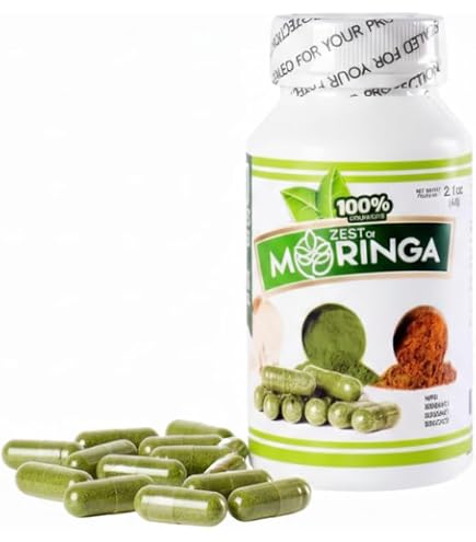 120 Capsules De Moringa 1000 Mg Xemenry - Soutien Métabolisme, Antioxydant, Perte De Poids