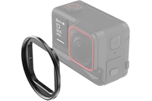 FotStdio Insta 360 Ace Pro Lens Filter Holder 49mm Filter Adapter Ring, Aluminum Alloy Lens Frame, Lens Cap Protection for In