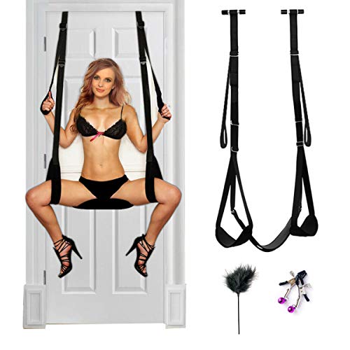 Door Swing Adult Sex Swing SM Game BDSM Sex Toys Nipple Clamp for Couples with Adjustable Swing Straps
