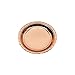 Andaz Press Rose Gold Copper Foil Dessert Plates, 7-inch, 8-Pack, Shiny Metallic Colored Wedding Birthday Baby Shower Party Supplies Decorations Tableware