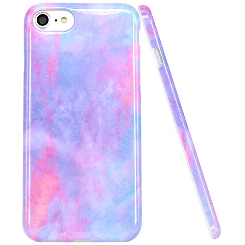 iPhone 7 Case, iPhone 8 Case, JAHOLAN Abstract Cloud Marble Design Slim Shockproof Clear Bumper TPU Soft Case Rubber Silicone Skin Cover for Apple iPhone 7 / iPhone 8