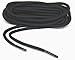 2 Pair Pack Heavy Duty Round 1/8 4mm Thick Boot Long Lasting Shoelaces (54 Inch 137 cm, Black)