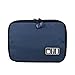 BAIGIO Cable Organizer Case Electronics Accessories Travel Bag USB Drive Healthcare & Grooming Kit Storage Bags (Dark Blue)