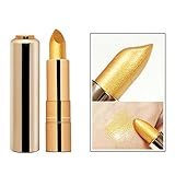 Hot Lipsticks! AMA(TM) Makeup Moisturizing Shimmer Gold Lipstick Glitter Pigment Metallic Lip Gloss Eyeshadow Long Lasting (A)