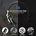 Bluedio T4S Active Noise Cancelling Bluetooth Headphones Over Ear with Mic, 57mm Driver Swiveling Wireless Headset, Wired and Wireless Headphones for Cell Phone/TV/ PC Gift (Black)