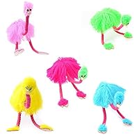 Minelody Pull String Puppet, 5Pcs Beautiful Ostrich Pull String Puppets Children Hand Marionette Puppet Doll