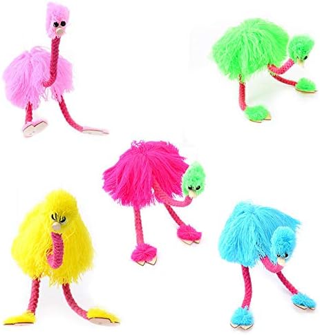 UHBGT String Puppet , 5 pcs Pull String Marionette Ostrich Funny Marionette Toy Activity Doll Gift for Kids Birthdays