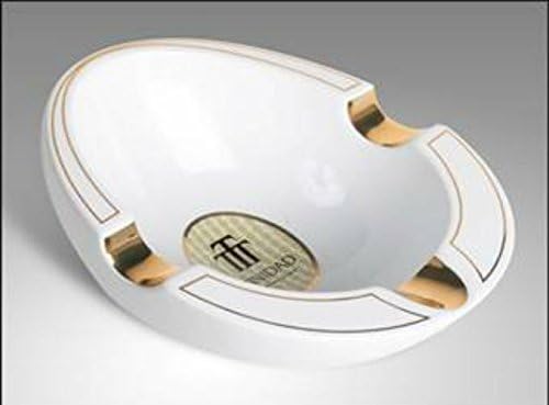 LARGE DESIGNER OVAL LIMITED EDITION LARGE PORCELAIN ASHTRAY