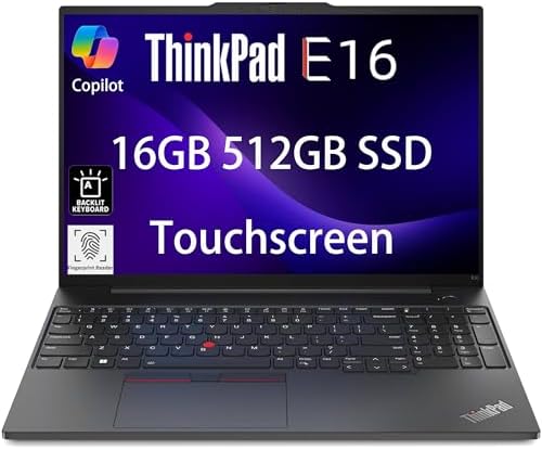 Lenovo ThinkPad E16 Business Laptop (16 FHD+ Touchscreen, AMD