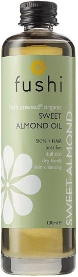 Fushi Organic Sweet Almond Oil 100ml - Cold Pressed Unrefined Prunus Dulcis view 2