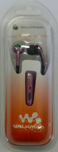 EMARTBUY GENUINE HPM-70 SONY ERICCSON K810i, K850i, M600i, P1i, P990i, R300, K750i STEREO HANDSFREE HEADSET LIGHT PINK- RETAIL PACK
