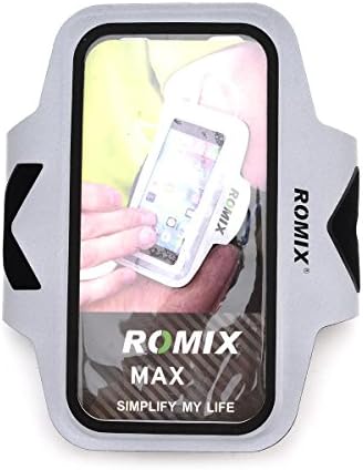 Teammao Phone Sports Armband with Ultra Slim Waterproof Reflective Safty Running Armband IPhone 7 plus 6 plus ,Samsung Galaxy S6 S7 ,Huawei, Nexus, LG and Other 5.5-inch Smartphones. (Silver)