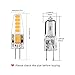 Led G4 Bulb AC/DC Bi Pin Warm White 12V 20W Halogen Replacement Led Light Bulb for Landscape Cabinets Range Hood 2W 200LM 10 Pack Yuiip