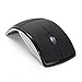 UBEI Wireless Mouse USB 2.4G Computer Mouse Foldable Travel Mouse Folding Mini Mouse Easy to Carry for Laptop Notebook Desktop Computer (Black)