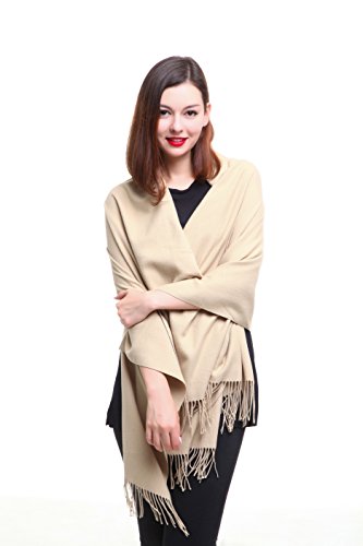 Reemonde womens super soft long shawl solid colors warm…