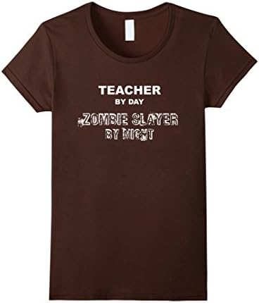 Women's KayJay Teacher by Day Zombie Slayer By Night Large Brown