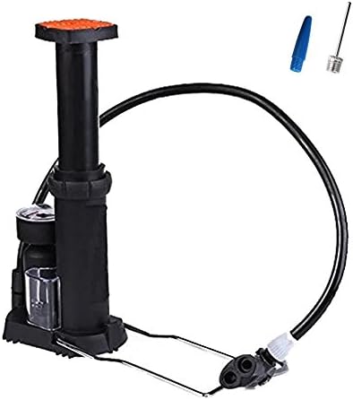 Mini Bike Floor Pump, Portable Bicycle Pump With Gauge and Air Inflation Needle, Air Pump for Bicycles, Motorcycle, Electric Vehicles, Sport Balls, Pool Toys, Compatible with Presta &amp; Schrader Valve