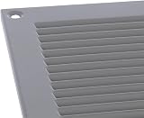 EUROPLAST 300x200mm Grey Metal Air Vent Grille Cover with Insect Mesh view 5