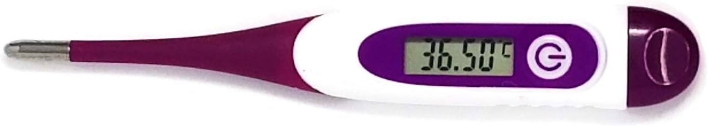 Celsius Basal or All Purpose Family Thermometer - Quick 60 Second Readings - Large Easy to Read Display with Two Decimal Places - by MissionMax