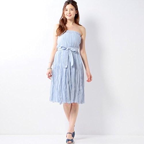 Amazon ジュエルチェンジズ Jewel Changes Jc C シルク クリンクル ベア ワンピース ライトブルー フリー 00 ワンピース チュニック 通販