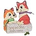 Hallmark Keepsake Christmas Ornament 2019 Year Dated Clever Sisters Foxes