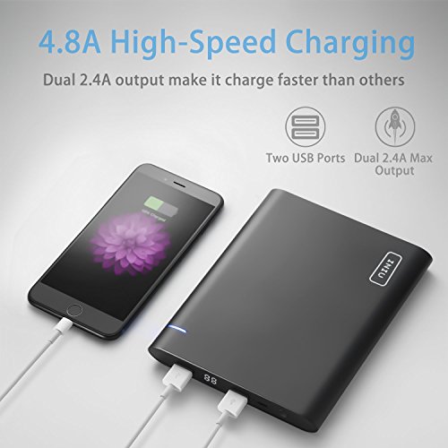 image for INIU 20000 mAh Portable Power Bank LED Display Ultra Slim 2 USB Ports 