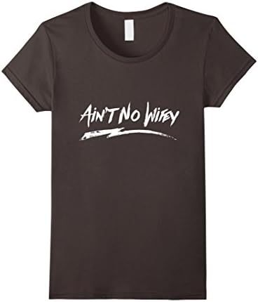 Women's Ain't No Wifey Cool Funny Hipster Unisex T Shirt  XL Asphalt