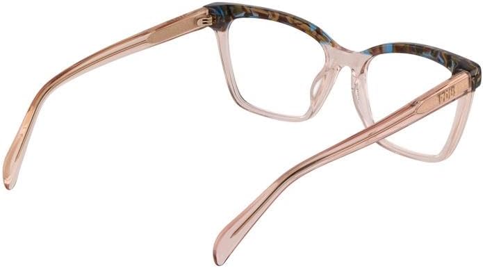 Brille mit Sehstärke für Damen Quadratisch Shiny Transp.peach VTOB92V