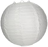 OOOUSE ais8EVP-WH-10 Round Paper Lantern (10 Pack), 8", White