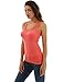 PattyBoutik Women Crochet Lace V Neck Sleeveless Blouse (Coral Small)
