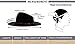 Western Cowboy Hat-Wool Fedora Felt Hats Men Women Crushable Wide Brim Trilby A Great Valentine's Day Gift(M(21 7/8-22 1/4inches), Black)