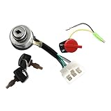 HURI Generator Ignition Key Switch + On Off Stop Switch for DuroMax XP4400 XP4400-CA XP4400E XP4400E-CA XP4400EH MX4500E XP6500E XP8500E XP8500E-CA XP10000E & XP10000E-CA