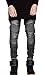 OLRIK Mens Skinny Runway Distressed Slim Denim Biker Jeans Hipster Pants, US 31 (tag 32)