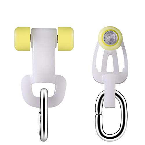 RHINOCATS 後入れランナー カーテンランナー 後入れ ローラー径5.5ｍｍ 静音 軽量型 角型とC型対応 溝幅6-8ｍｍ対応 20個入り商品画像