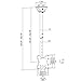 VIVO TV Ceiling Mount Height Adjustable and Tilt for LCD LED Flat Screen 23