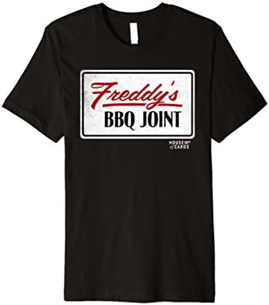 Mens House of Cards Freddy's BBQ Joint Logo 2 T-Shirt Large Black
