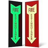 Glow In The Dark Photoluminescent Fire Extinguisher
