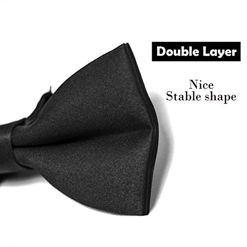 image for Wirarpa Mens Classic Pre-tied Bow Ties Formal Solid Tuxedo Adjustable 