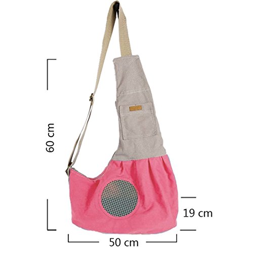 image for Pet Sling Carrier, PYRUS Dog Sling Bag Shoulder Carry Bag with Extra P