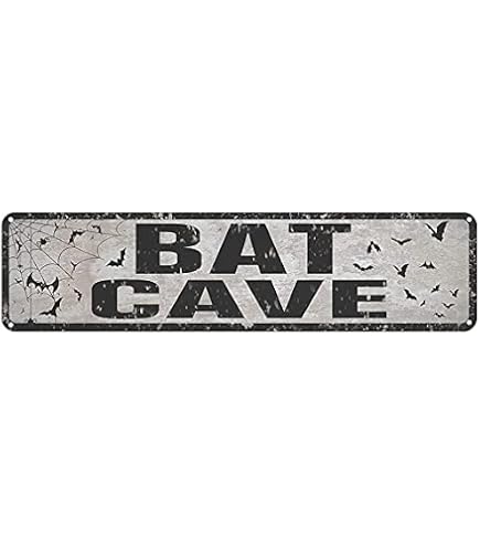 Amazon.com: Bat Cave Metal Street Sign Vintage Rustic Decor Coffee