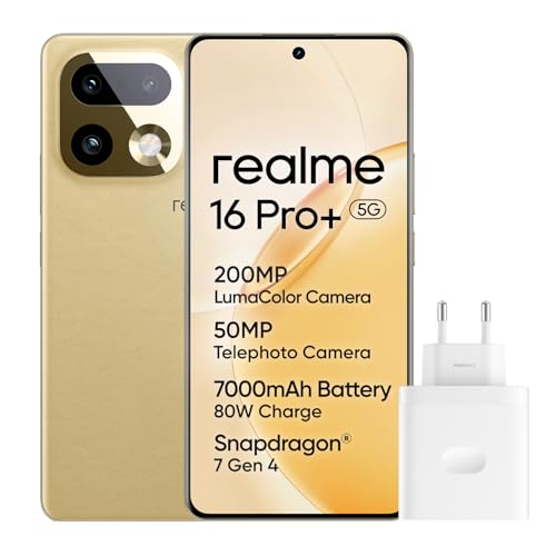 Smartphone 16 Pro+ 5G 256GB 8GB Master Gold INT+NFC RMX5131 EU AMZ