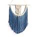 BlueMake Macrame Wall Hanging Tapestry Hand Woven Pendant Decoration House Ceremony Living Room Home Furnishing Accessories (Blue)