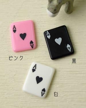 Amazon ビーズパーツ カボション デコパーツ トランプ ハートのエース Color 黒 アクセサリーパーツ 通販