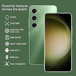 SANSHREUNI C23 Android 13 Phone Unlocked, 6GB+256GB