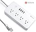 Smart Power Strip TECKIN WiFi Surge Protector Works with Alexa, Google Home 3.28ft Extension Cord 4 AC Outlets and 4 USB Ports Multi Plug Timer Schedule primary
