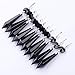 NiuZaiz 20Pcs K9 Crystal Glass Prisms Pendant (38mm, Black)