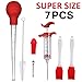 FIRECOW Turkey Baster, with Cleaning Brush, Meat Injector, Perfect for oiling and Marinating Turkey, Beef, Pork, Fish